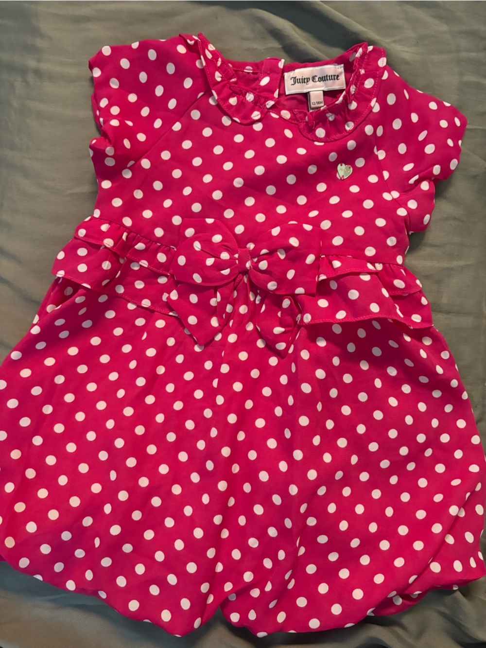 Juicy Couture 12-18 month polka dot dress